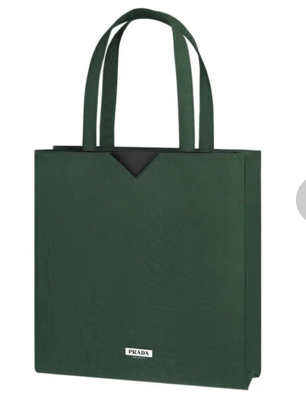 Prada Forest Green Saffiano Leather Vertical Tote Bag